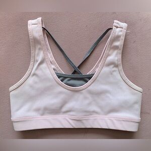 Avia Pink and Gray Athletic Brassiere